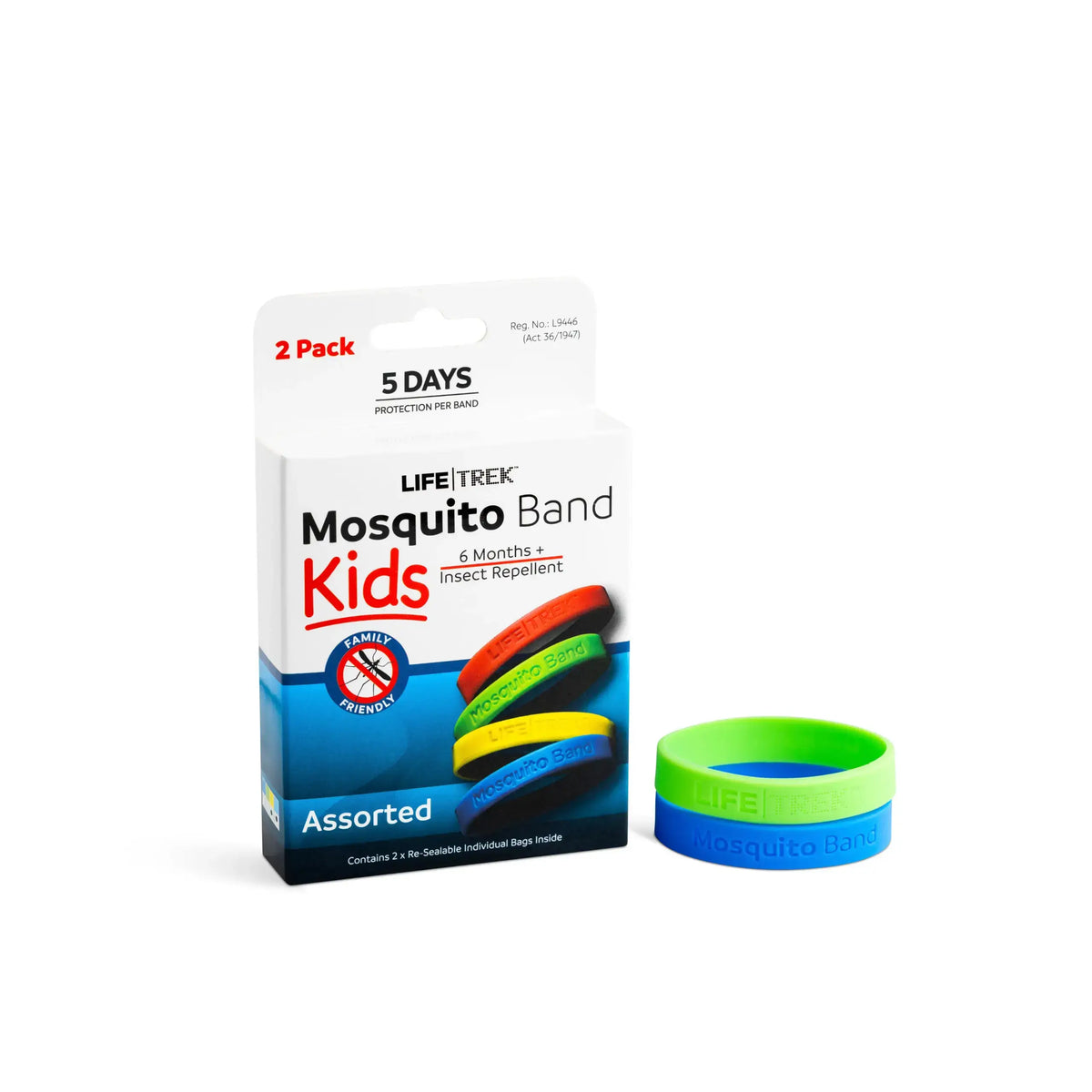 Lifetrek Mosquito Band Kids Plain - 2 Pack