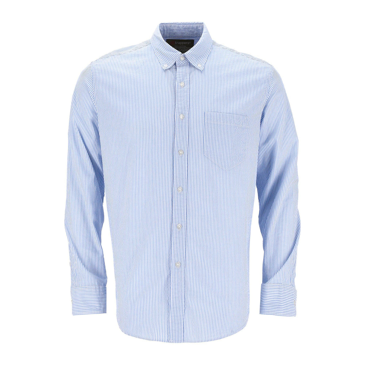 Trappers Long Sleeve Single Pocket Stripe Shirt