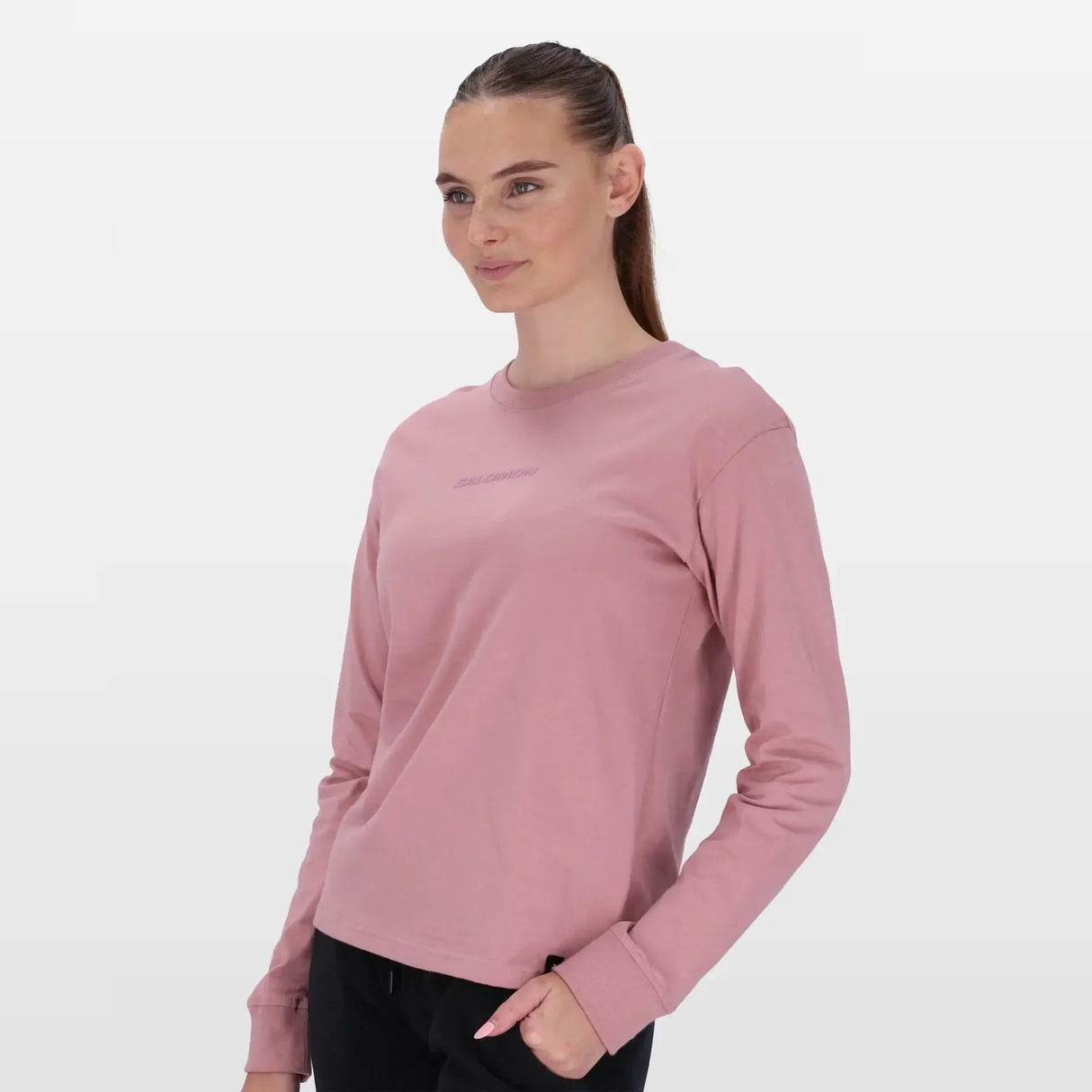 Salomon Ladies Long Sleeve Emblem T-shirt