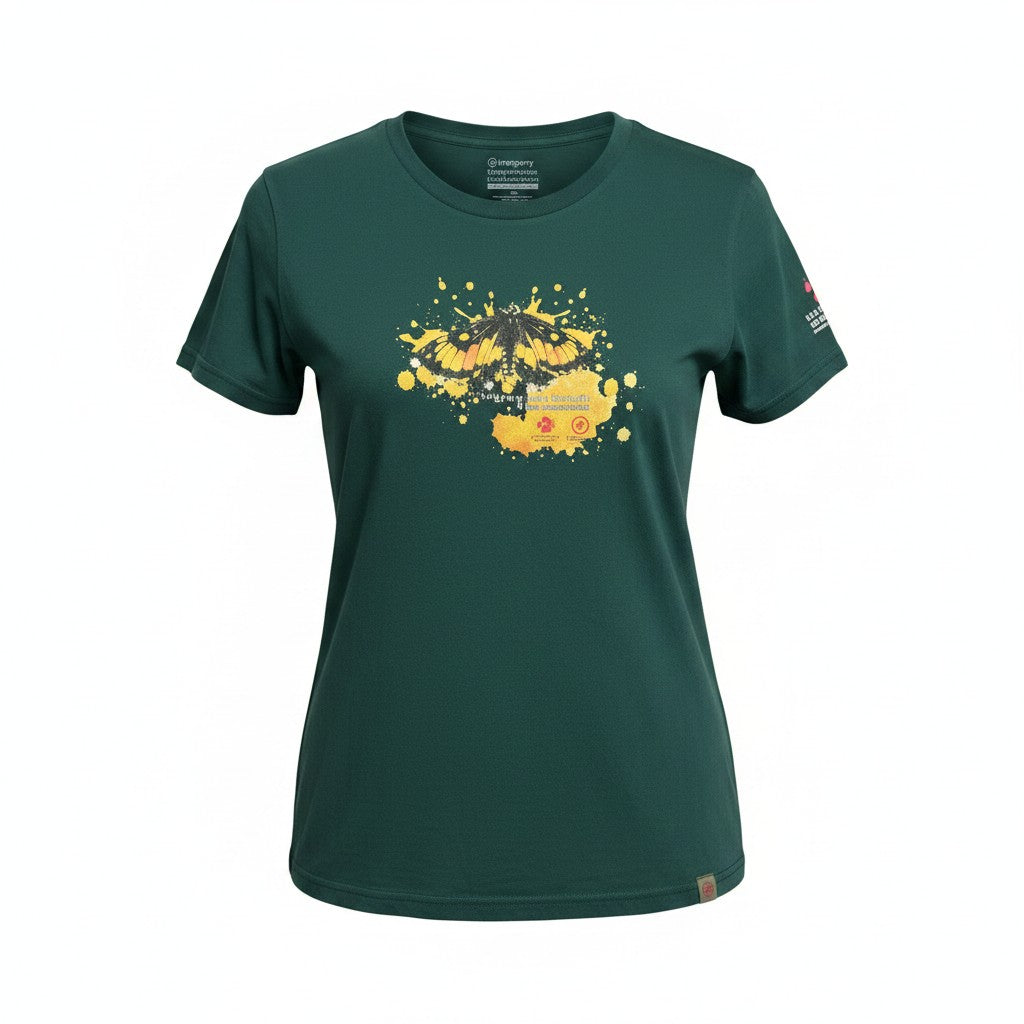 Trappers Ladies Wolkberg Zulu Butterfly Print T-Shirt