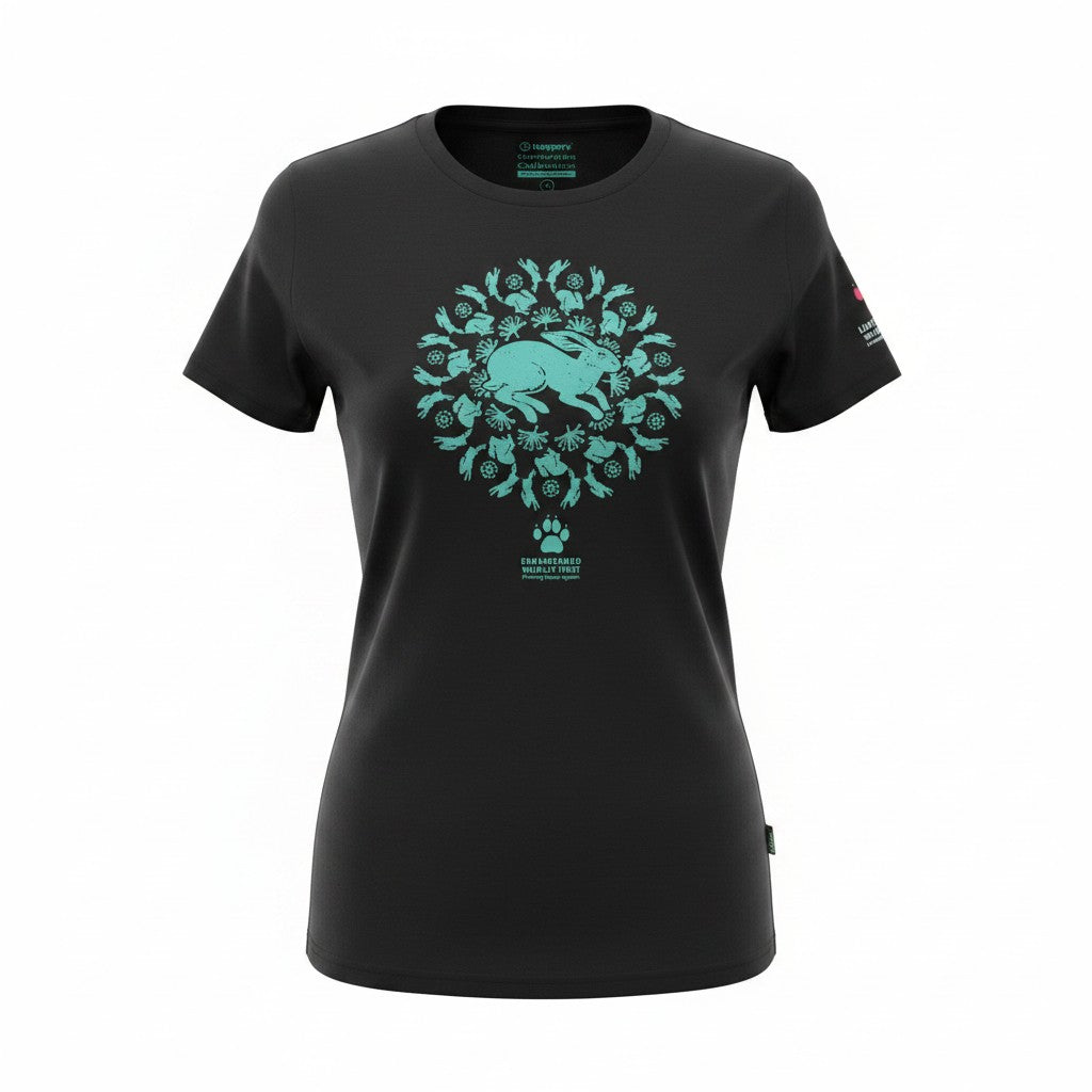 Trappers Ladies EWT Reverine Rabbit Print T-Shirt