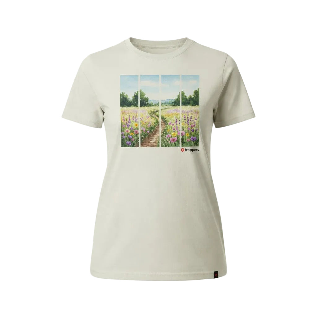 Trappers Ladies Wildflower Collage T-Shirt