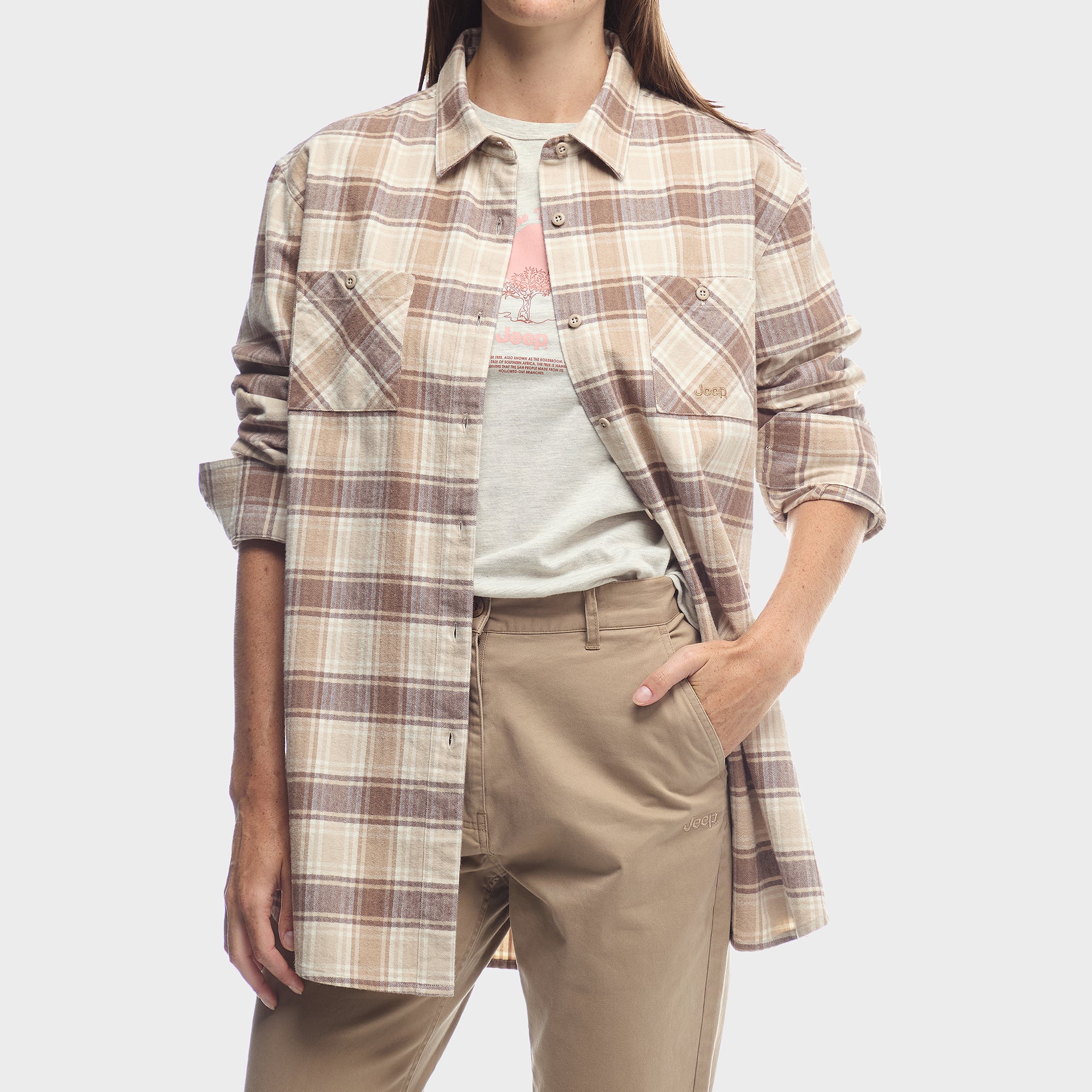 Jeep Ladies Flannel Shirt – Trappers Jeep Ladies Flannel Shirt – Trappers