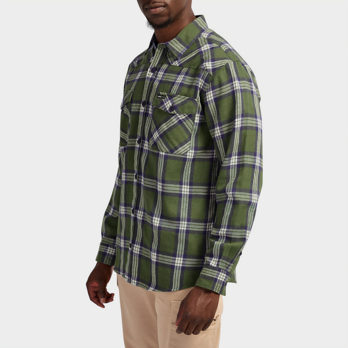 Jeep Long Sleeve Light Weight Flannel Shirt