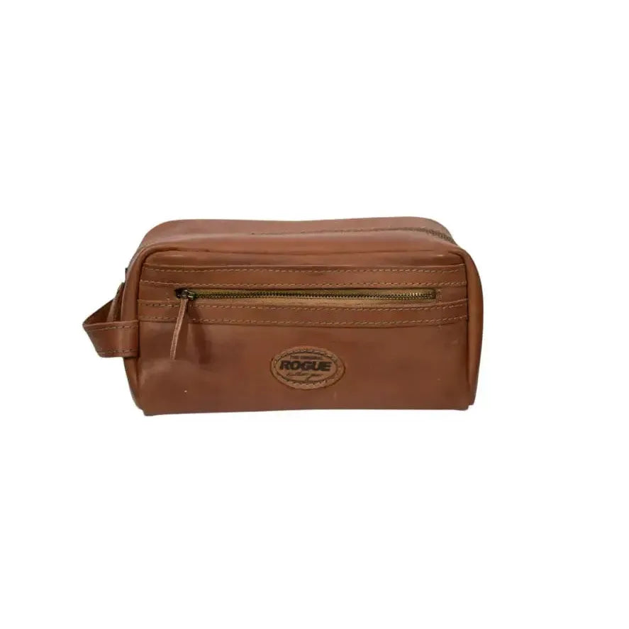 Tiger Moth Leather Toiletry Bag