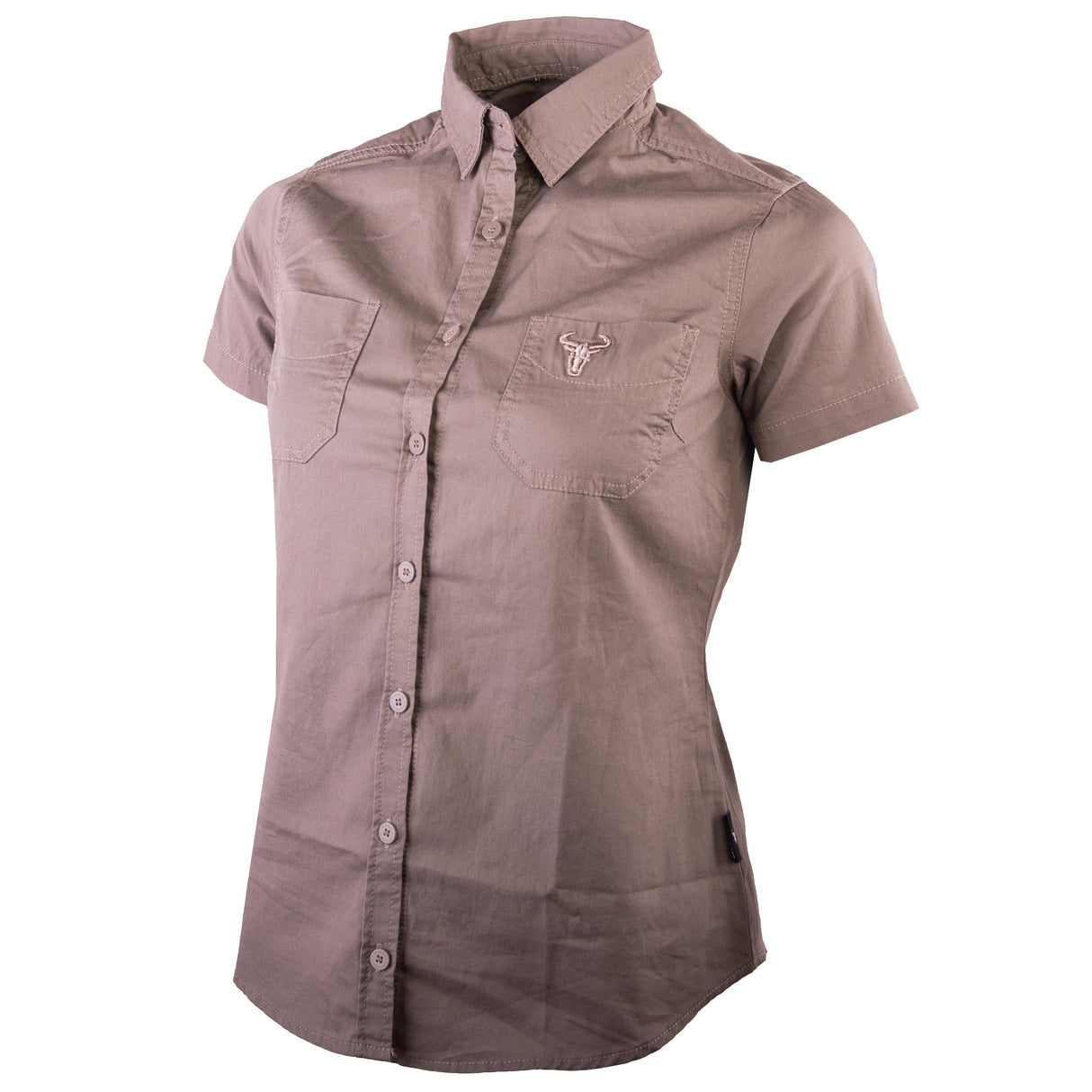 Wildebees Ladies Plain Pocket Shirt