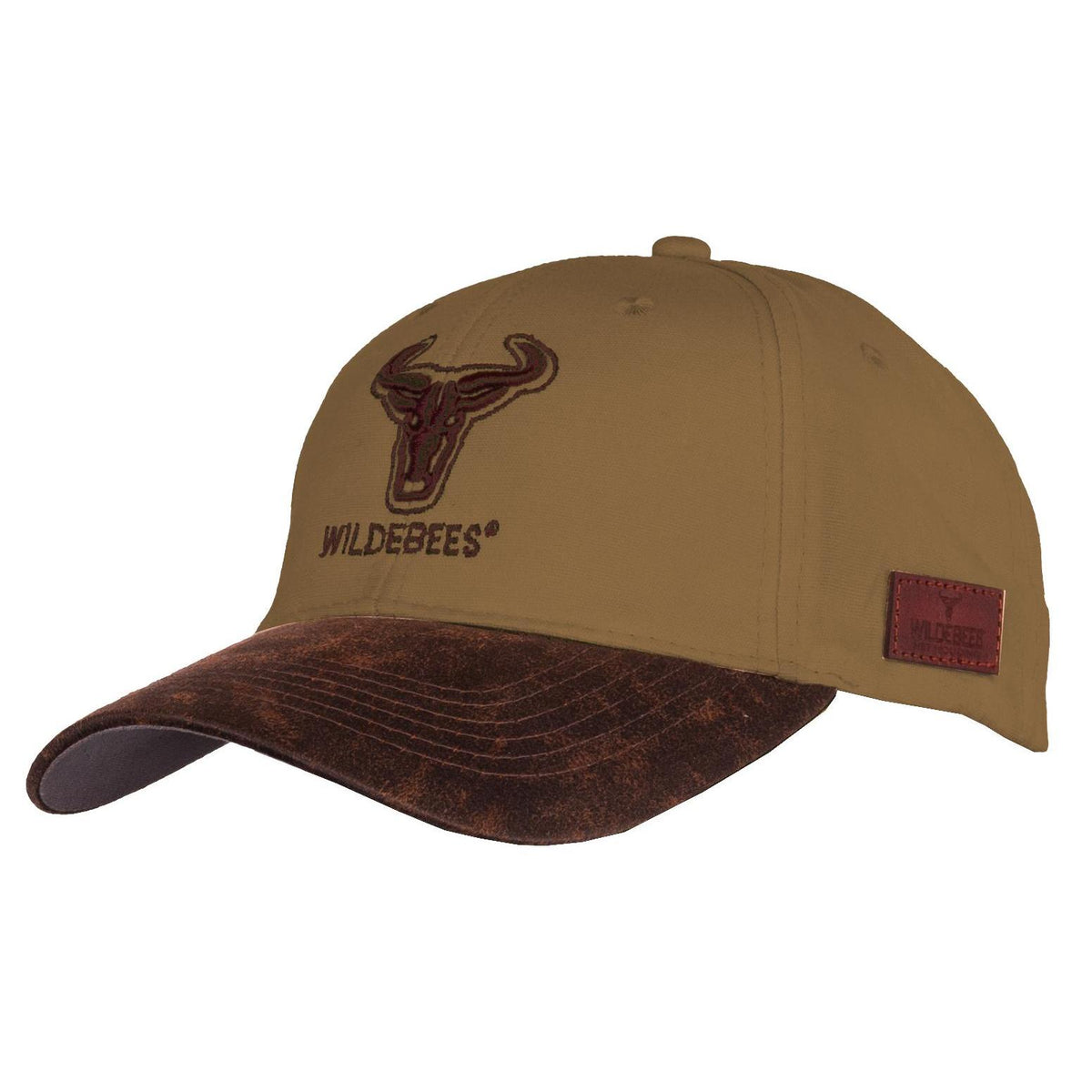 Wildebees 2 Tone Oilskin Double Logo Cap