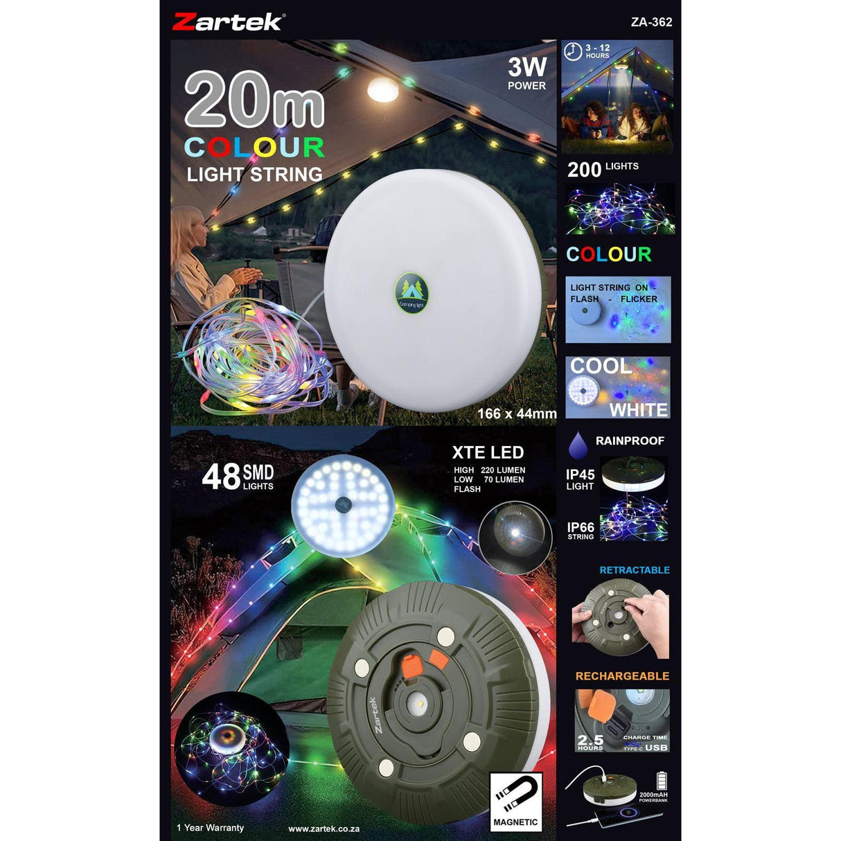 Zartek 20M Colour String (ZA-362)