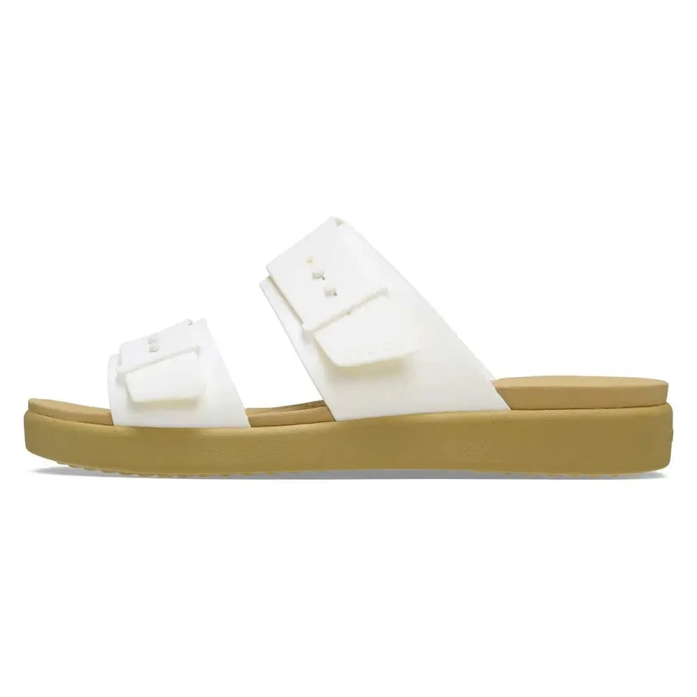 Crocs Ladies Brooklyn Buckle Low Wedge Sandal