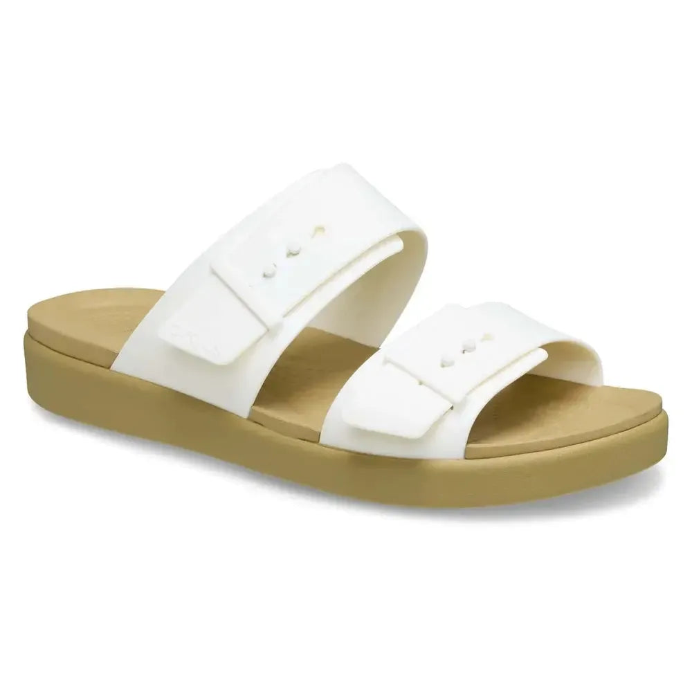 Crocs Ladies Brooklyn Buckle Low Wedge Sandal