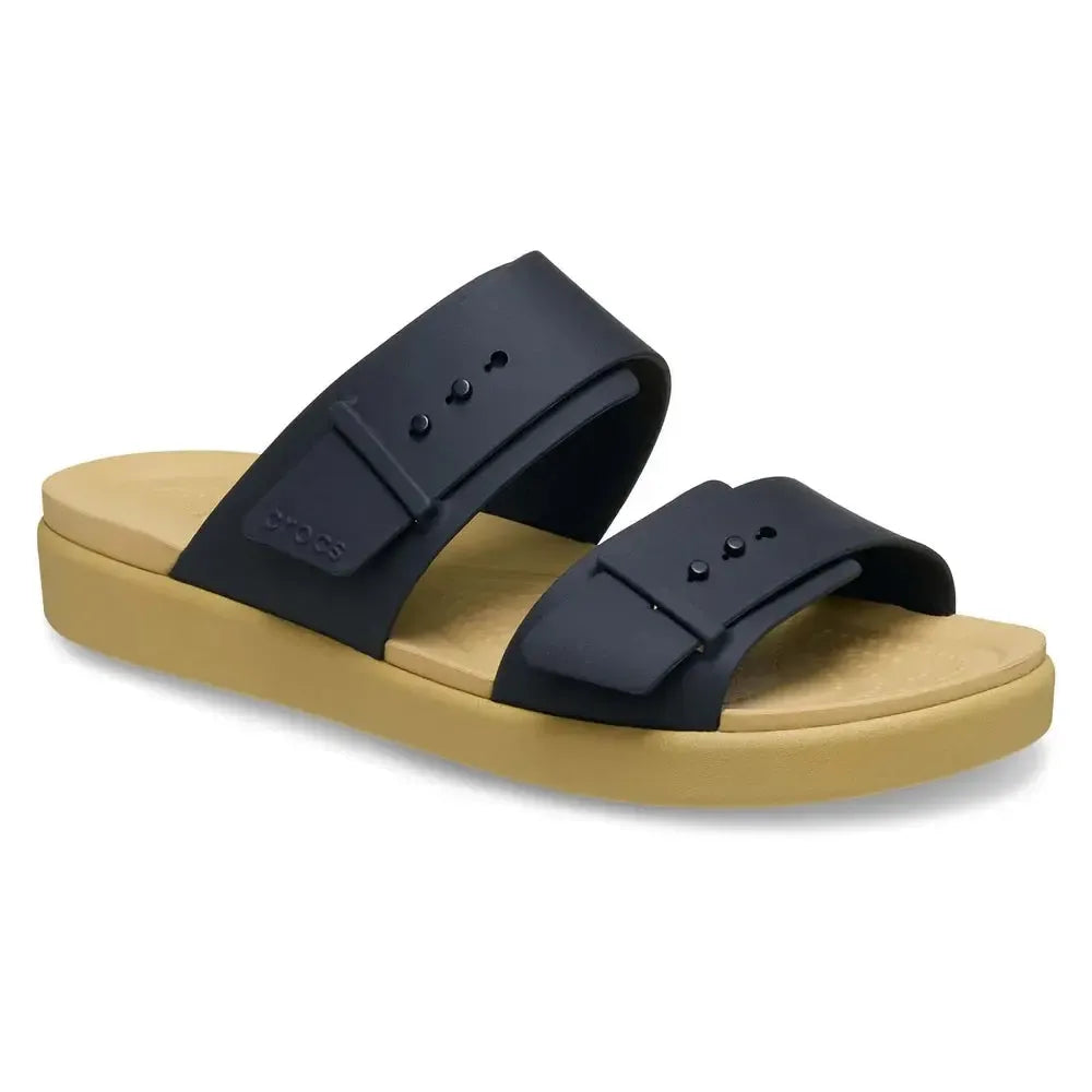 Crocs Ladies Brooklyn Buckle Low Wedge Sandal