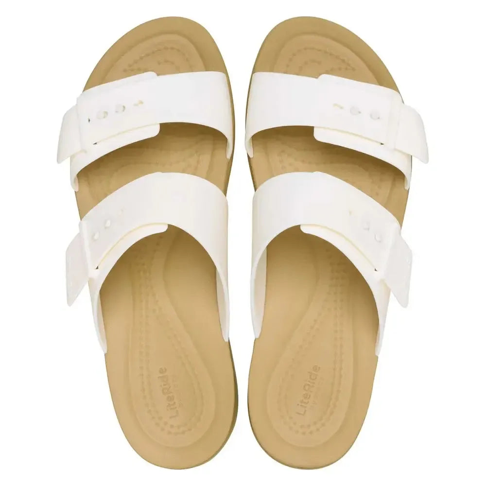 Crocs Ladies Brooklyn Buckle Low Wedge Sandal