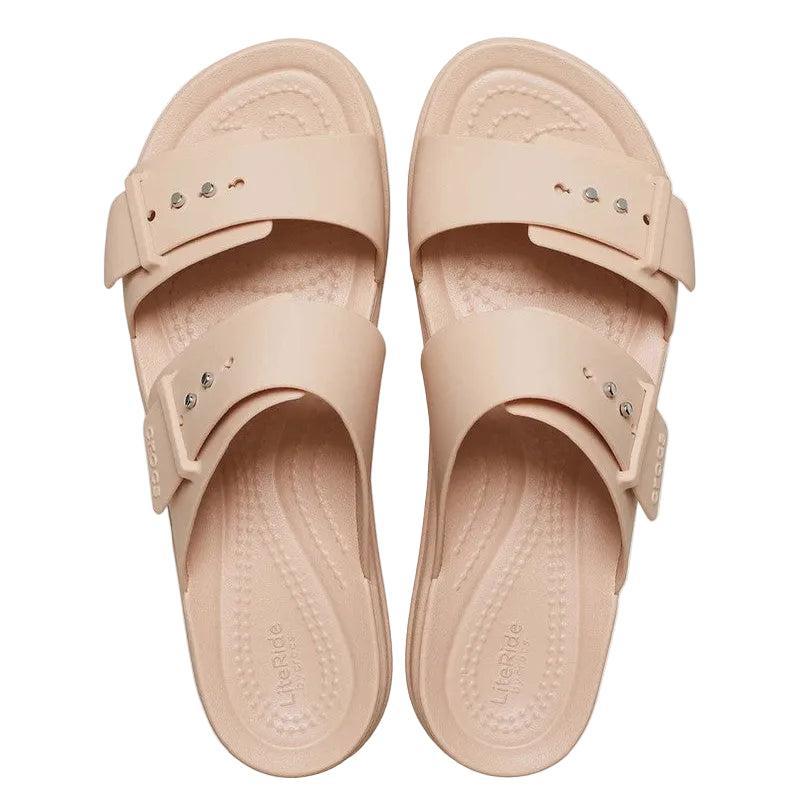 Crocs Ladies Brooklyn Buckle Low Wedge