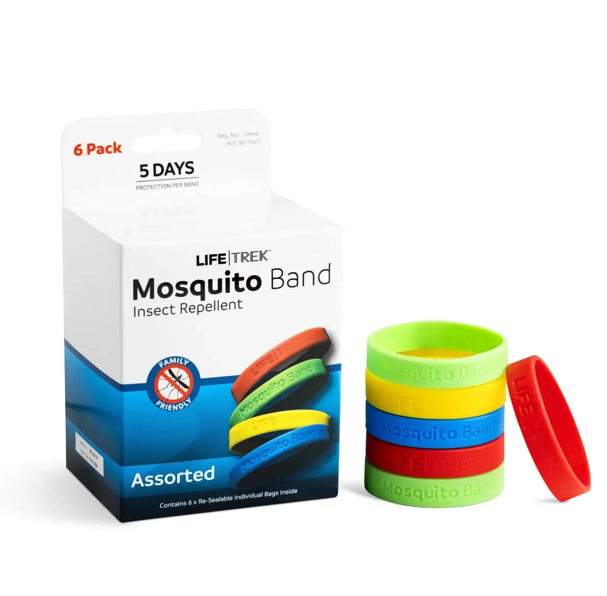 Lifetrek Mosquito Band Plain - 6 Pack