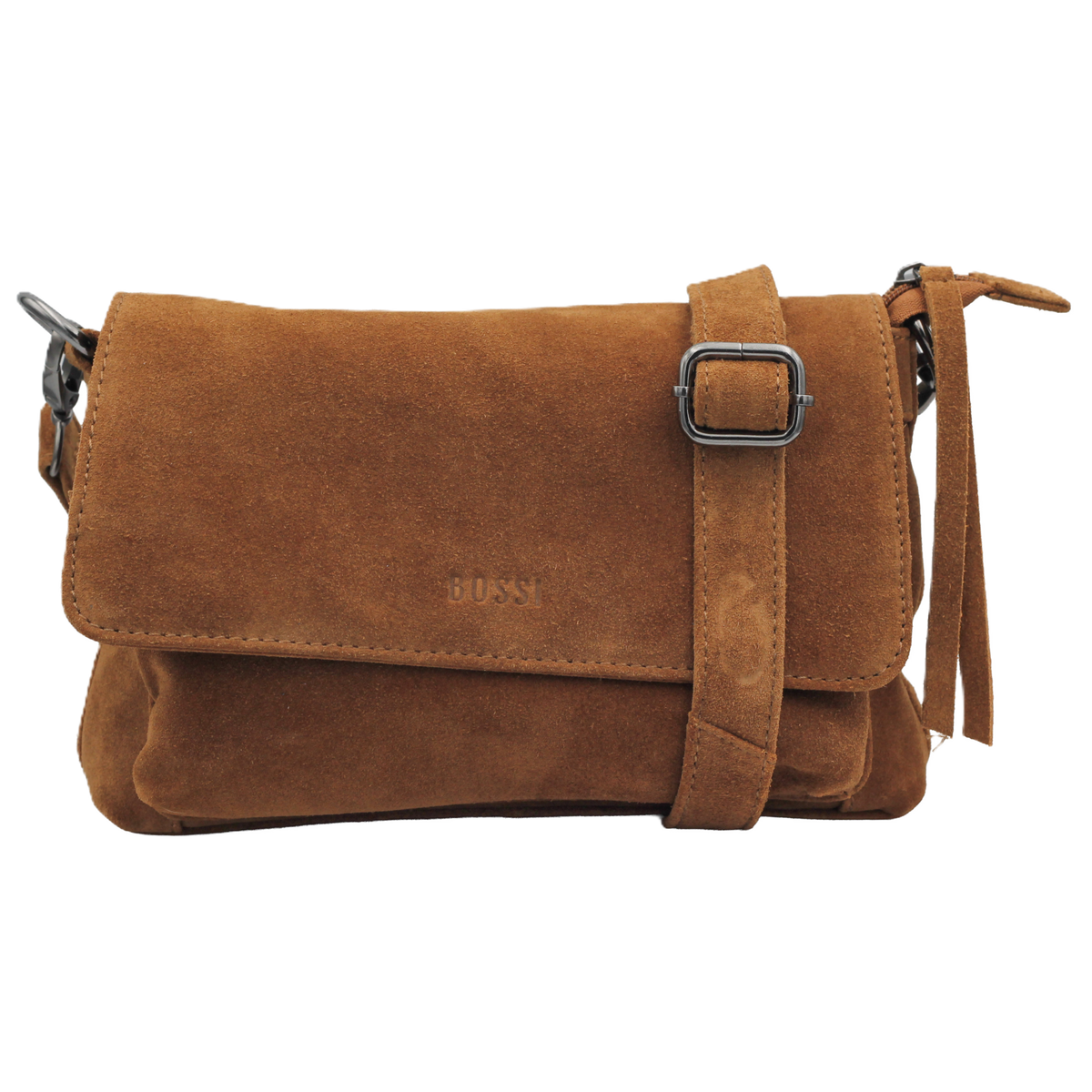 Bossi Ladies Suede Crossbody Bag