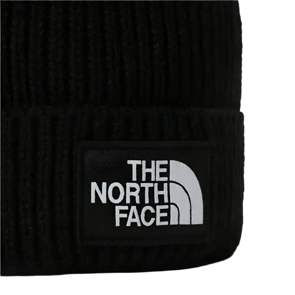 The North Face Logo Box Cuffed Beanie – Trappers The North Face Logo Box Cuffed Beanie – Trappers