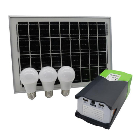 GIZZU 10W Solar Panel Lighting Kit