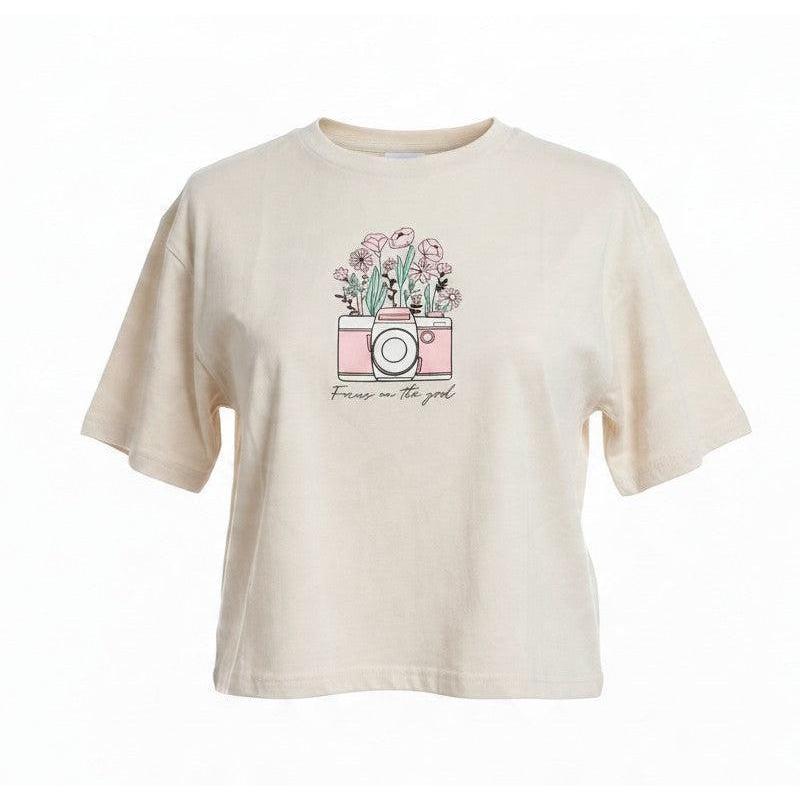 Trappers Ladies Focus On The Good Boxy T-Shirt