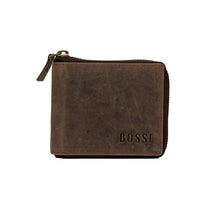 Load image into Gallery viewer, Bossi Hunter Leather Wallet with Zip