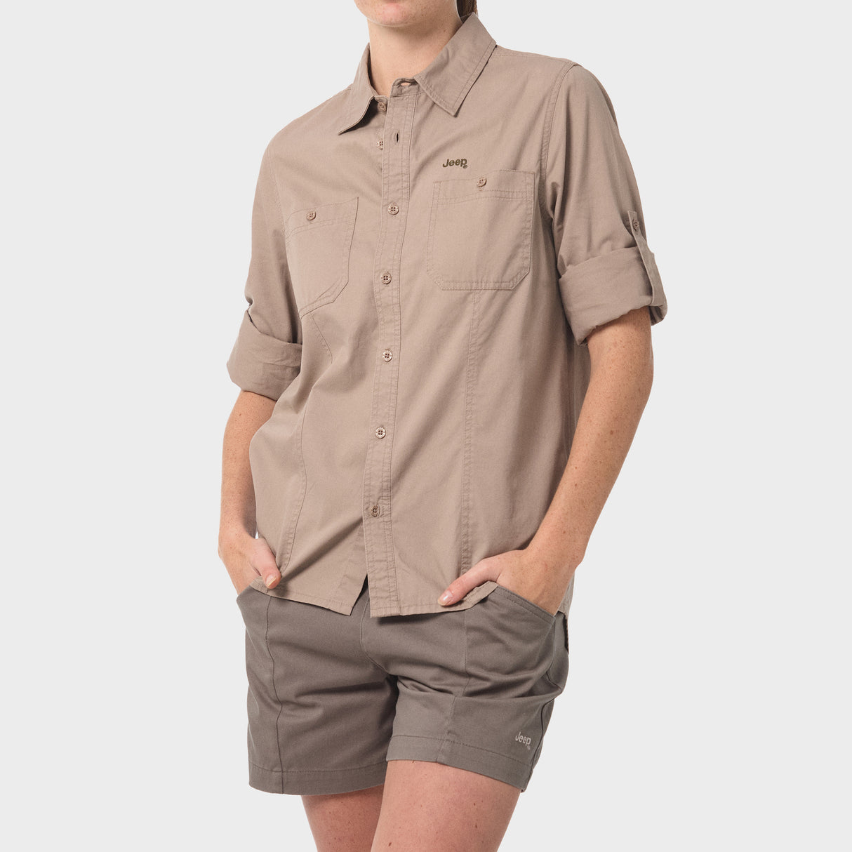 Jeep Ladies Long Sleeve Willys Workshirt