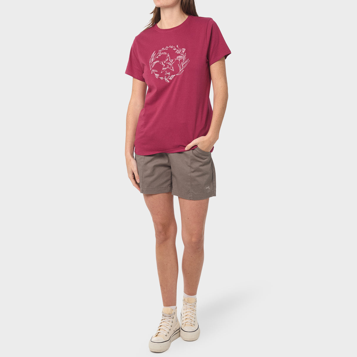 Jeep Ladies Flower Star T-Shirt