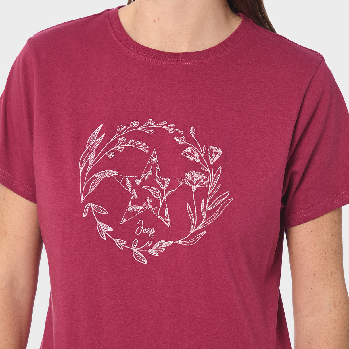 Jeep Ladies Flower Star T-Shirt