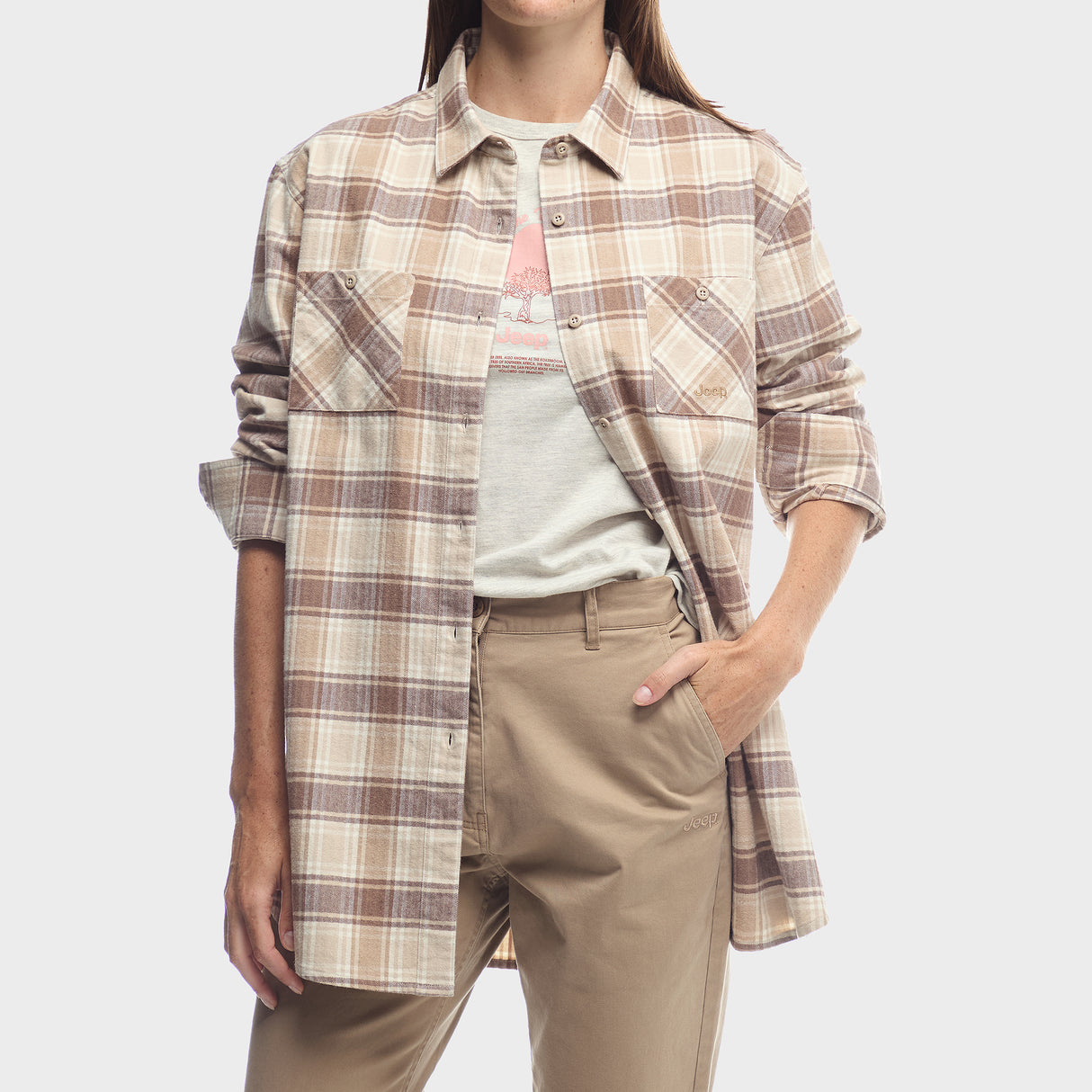 Jeep Ladies Flannel Shirt
