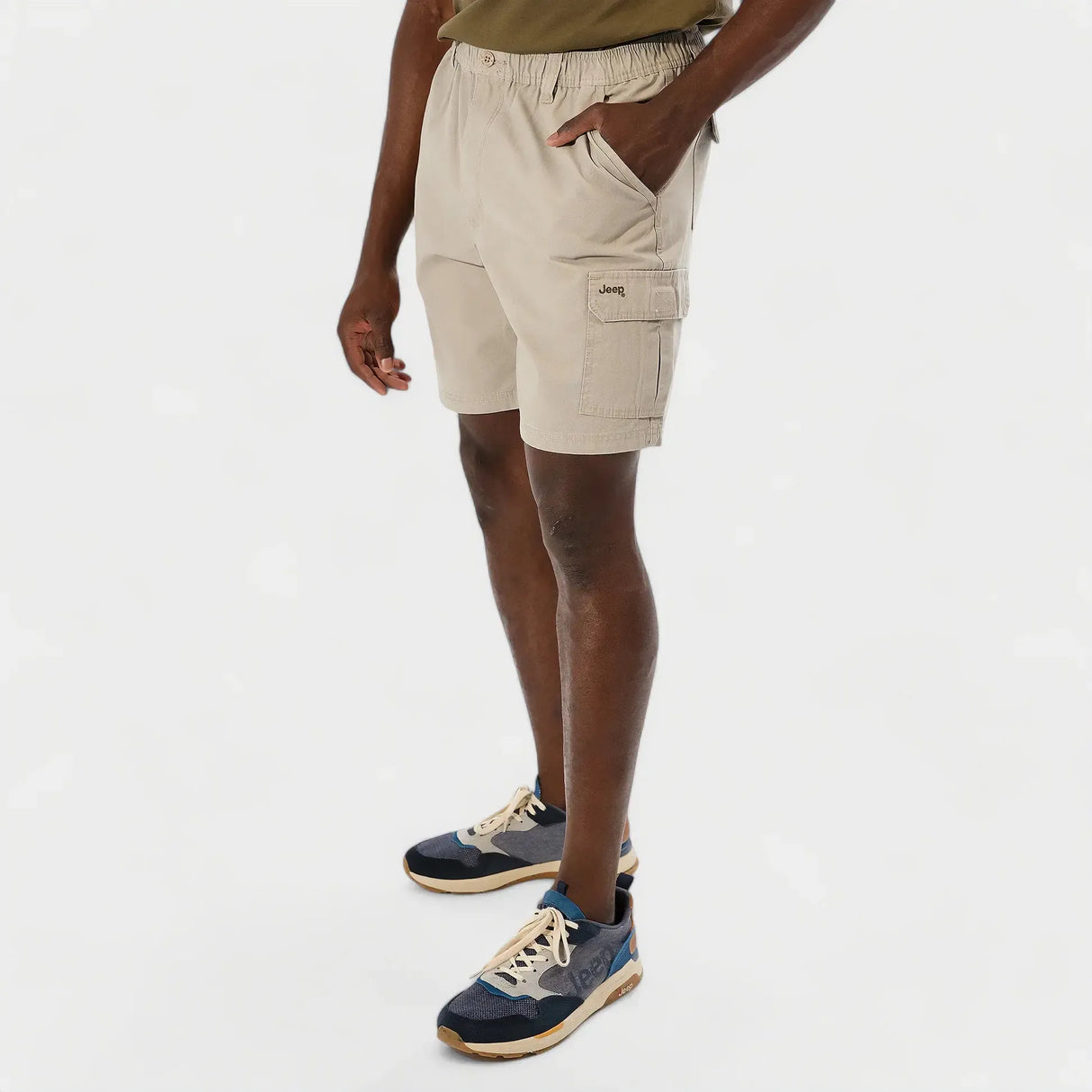 Jeep 21cm Elasticated Waist Short