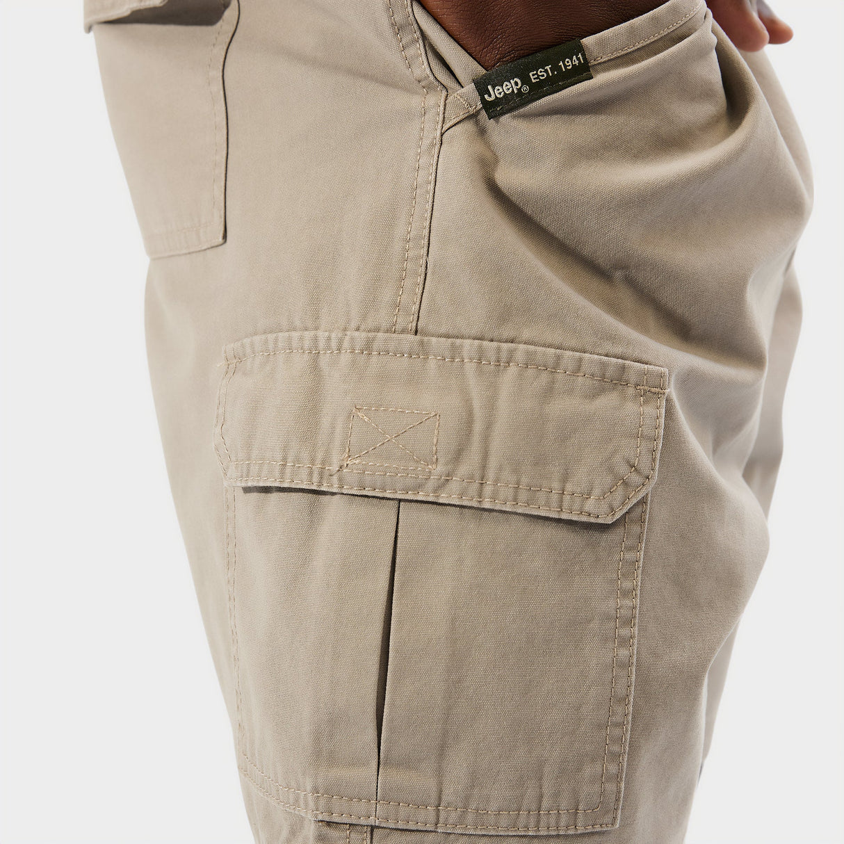 Jeep 21cm Elasticated Waist Short
