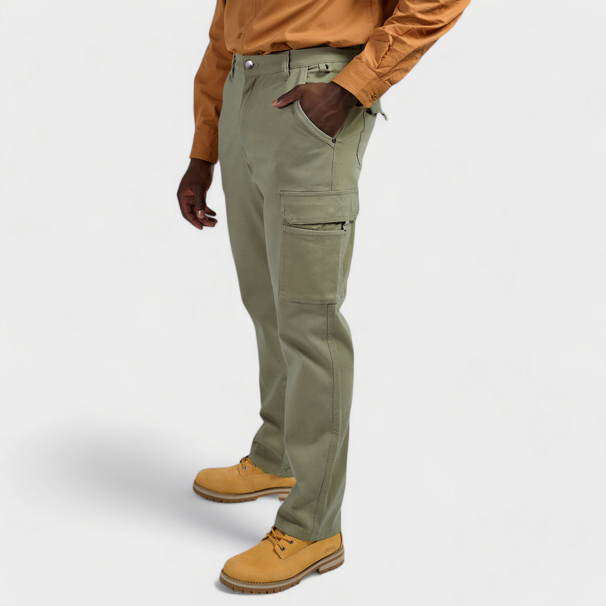 Jeep Bolt Fixed Waist Twill Cargo Pants