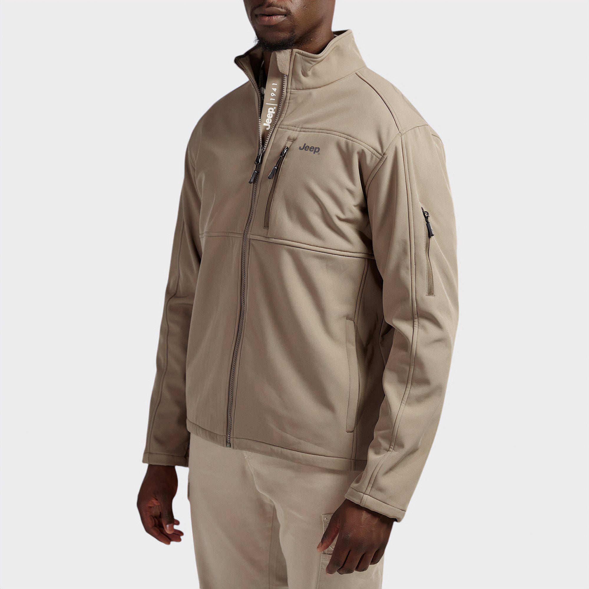 Bubu② J726 Jeep Funnel Neck Softshell Jacket – Trappers