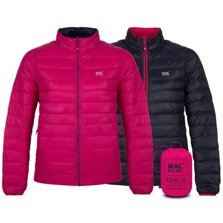 Mac In A Sac Ladies Reversible Packable Polar Down Jacket Trappers