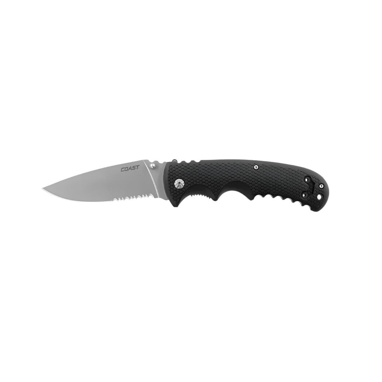 Coast Double Lock DX318 Rubber Handle Knife