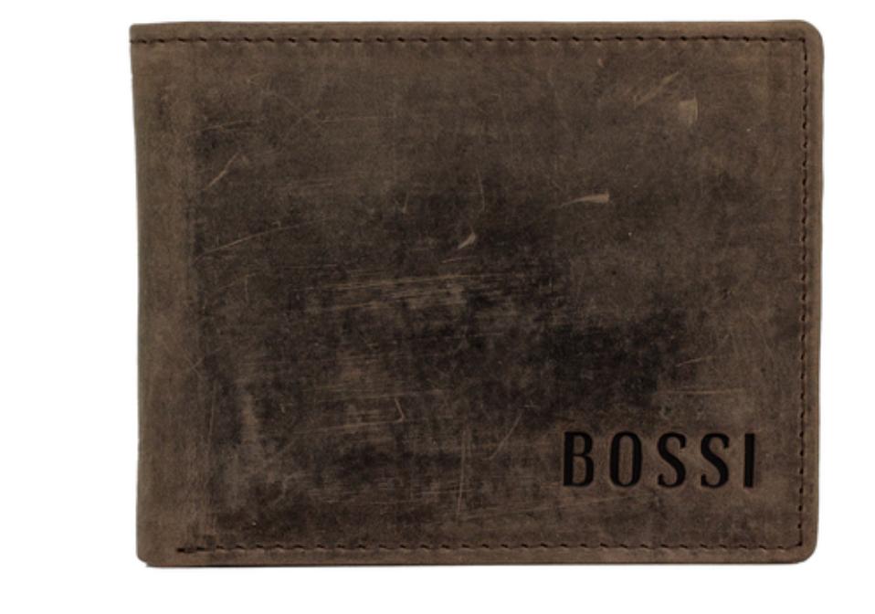 Bossi Hunter Leather Billfold Wallet - Small