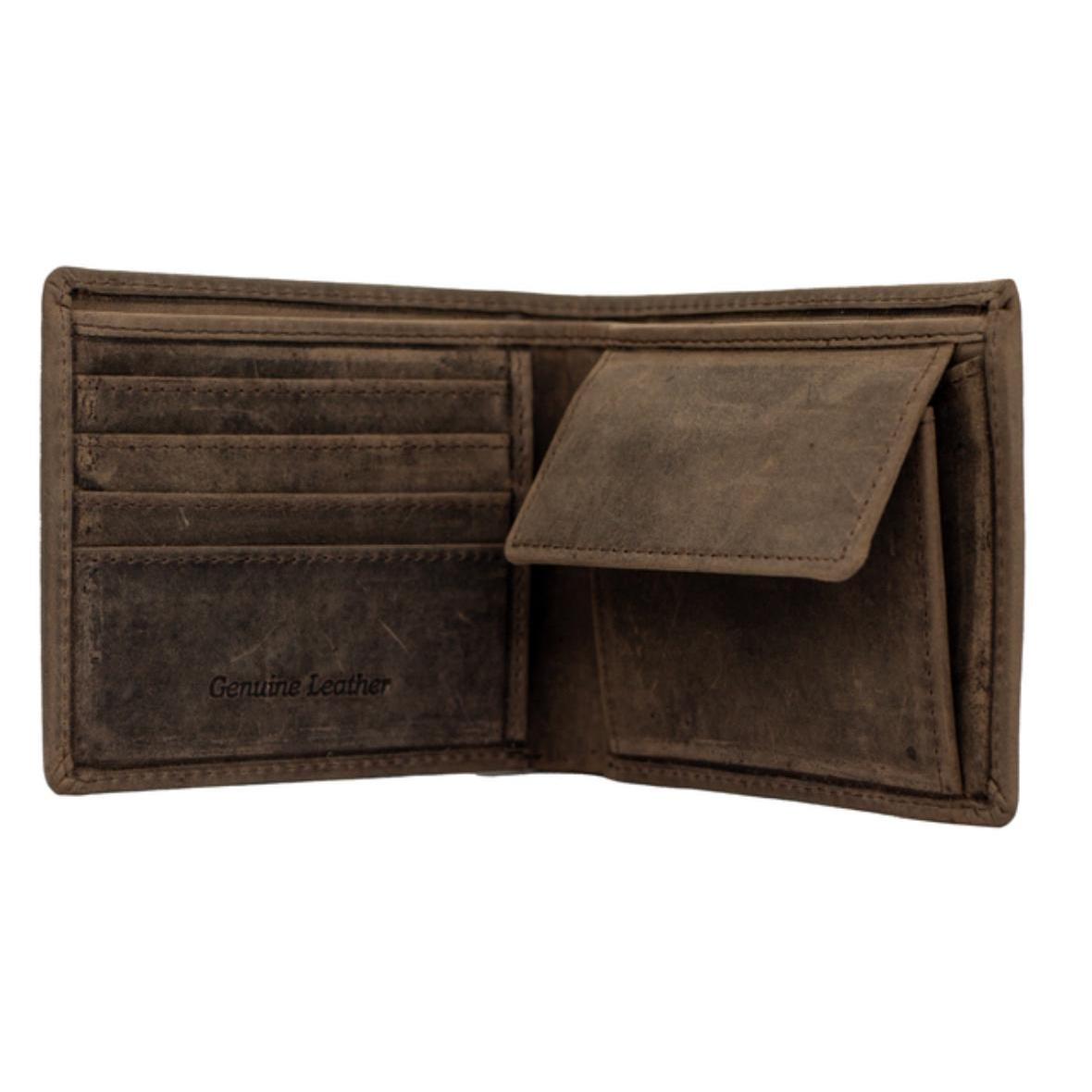 Bossi Hunter Leather Billfold Wallet - Small