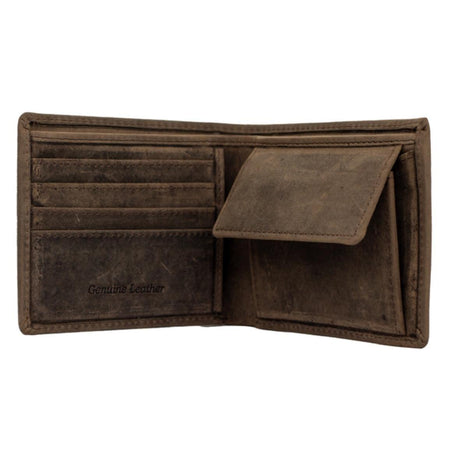 Bossi Hunter Leather Billfold Wallet - Small