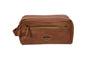 Tiger Moth Leather Toiletry Bag