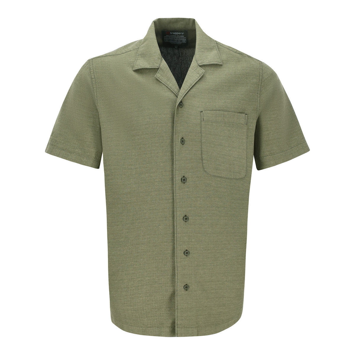 Trappers Long Sleeve 1 Pocket Linen Shirt