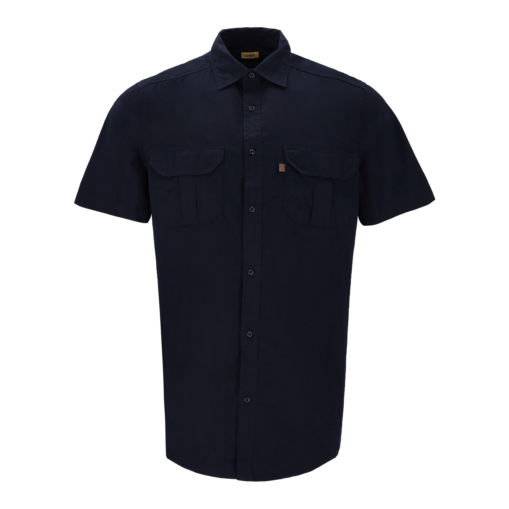 Trappers Short Sleeve Vented Mesh Double Pocket Shirt