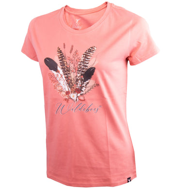 Wildebees Ladies Feather Floral T-shirt