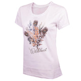 Wildebees Ladies Autumn Feather Posey T-shirt