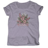 Wildebees Ladies Stylized Feather Floral T-Shirt