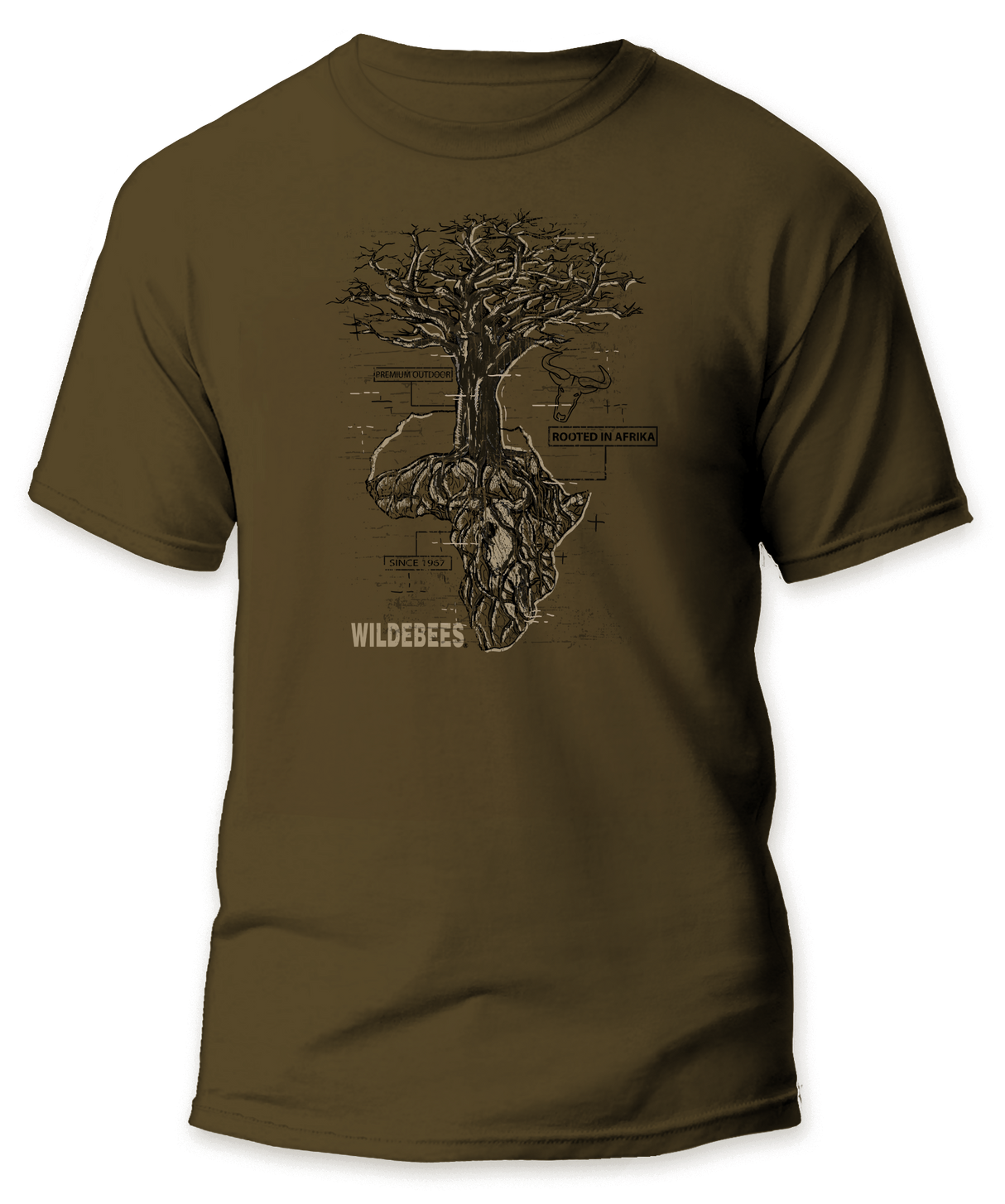 Wildebees Rooted In Afrika T-Shirt