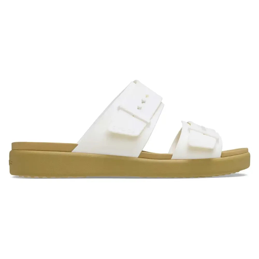 Crocs Ladies Brooklyn Buckle Low Wedge Sandal