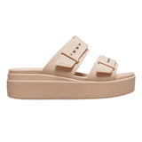 Crocs Ladies Brooklyn Buckle Low Wedge