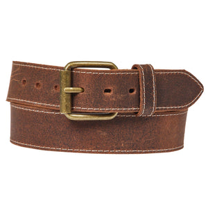 Trappers Stitched Leather Roller Belt