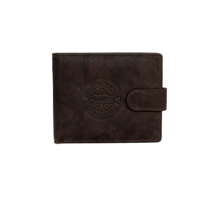 Bossi Antique Leather Mountain Wallet with Tab