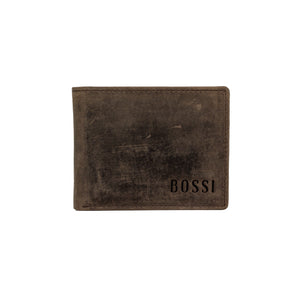Bossi Hunter Leather Billfold Wallet- Small