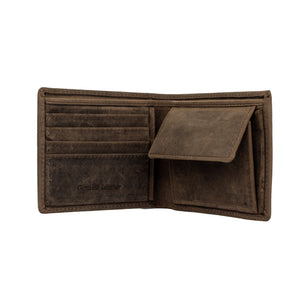 Bossi Hunter Leather Billfold Wallet- Small