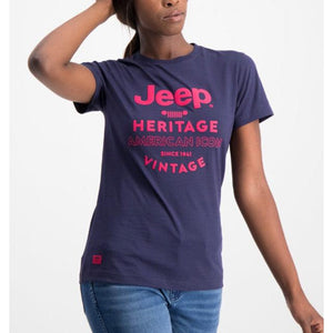 Jeep Ladies High Square Logo T-shirt